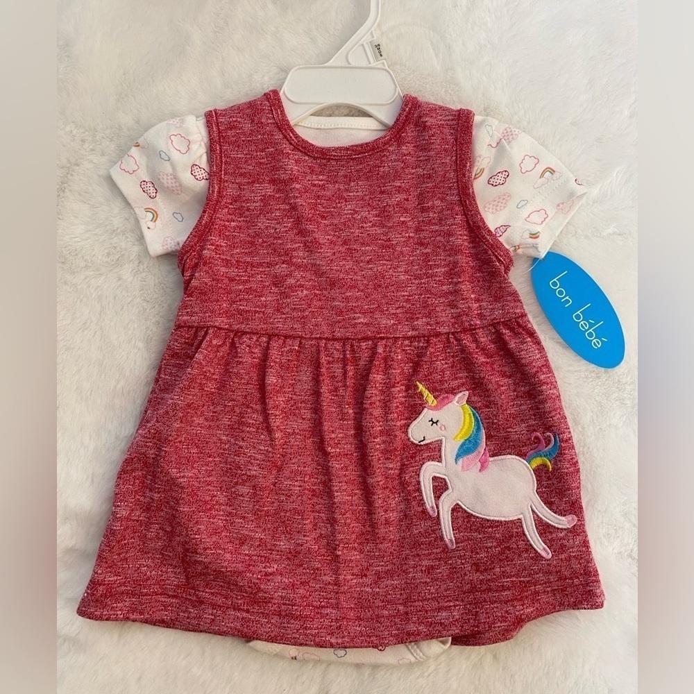 Baby girl two piece dress set pink size 3-5 months - Picture 5 of 6